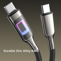 Nuevo Cable de Carga Rápida PD de 60W con Cubierta de Nailon TPE 3A 5A, Diseño Hueco, Tipo C a Tipo C para iPhone 16 15