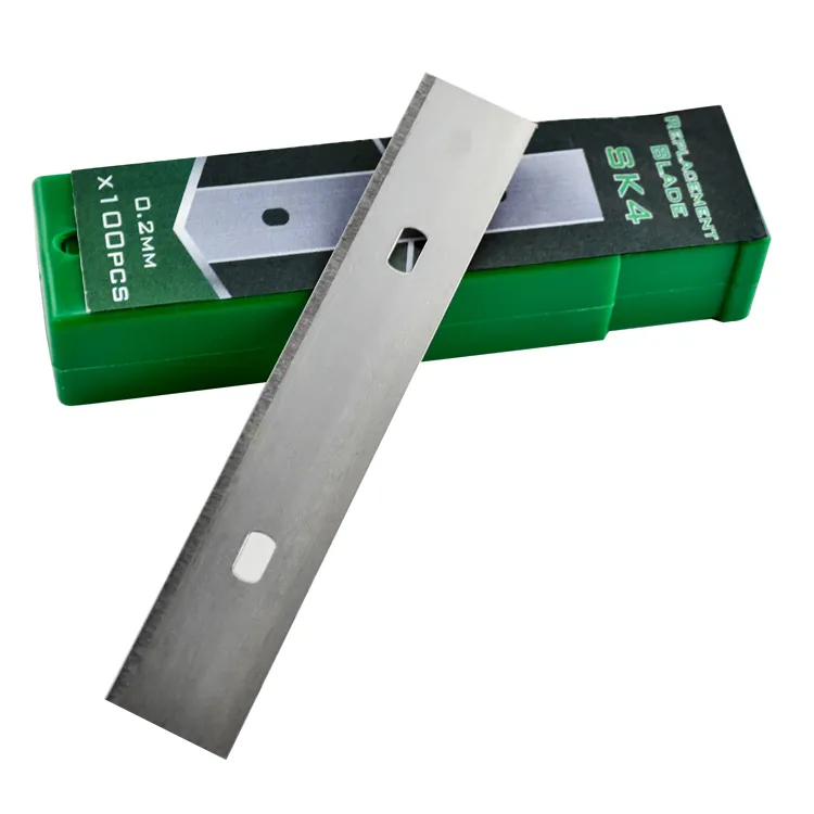 100 × 18 × 0.4ミリメートルHigh Carbon Steel Floor Cleaning Scraper Blade For Scraper Knife