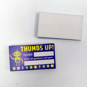 Récompense <span class=keywords><strong>de</strong></span> <span class=keywords><strong>fidélité</strong></span> personnalisée, <span class=keywords><strong>carte</strong></span> <span class=keywords><strong>de</strong></span> poinçon, jouets éducatifs pour enfants - Product Image 2