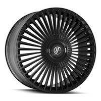 Jantes en alliage d'aluminium 6061-T6 forgées sur mesure 5x120 21 22 23 pouces à rayons multiples avec lèvre usinée pour Range Rover L460