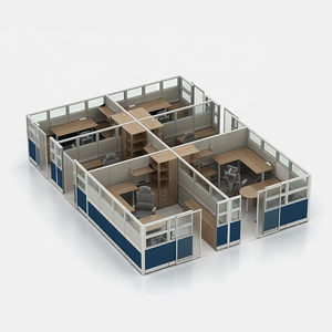 Pared Divisoria Modular para <span class=keywords><strong>Oficina</strong></span>, Sistema de Partición de Vidrio para <span class=keywords><strong>Oficina</strong></span>, Marco de Aluminio, Divisor de Estación de Trabajo Moderna para <span class=keywords><strong>Oficina</strong></span> - Product Image 3