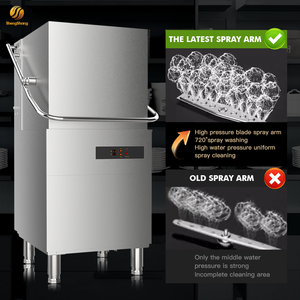 Giá nhà máy trực tiếp Máy rửa chén thương mại mới bằng thép không gỉ điện Thiết bị nhà bếp bán chạy cho nhà hàng - Product Image 5