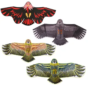 Águia voadora preta 3d para crianças, melhor preço, pássaro havaiano dobrável, raro, novo modelo, hawk, kito, pássaro, águia