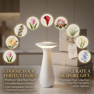 Lámpara de Mesa <span class=keywords><strong>LED</strong></span> Moderna, Minimalista, Pastel, Decoración Floral Ambiental <span class=keywords><strong>para</strong></span> Mesita de Noche, Inalámbrica, Recargable, <span class=keywords><strong>para</strong></span> Restaurante, Tipo Jarrón - Product Image 5