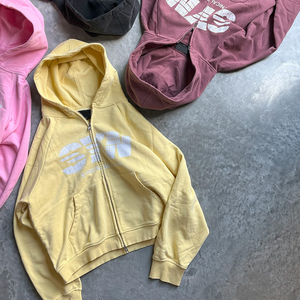 Ropa <span class=keywords><strong>de</strong></span> calle con estampado personalizado Zip Stone Washed Sun Faded 100% algodón Fleece Vintage Sudadera con capucha Fabricante <span class=keywords><strong>de</strong></span> ropa Sudadera <span class=keywords><strong>Don</strong></span> Caucha - Product Image 3