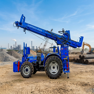 Plataformas de perforación montadas en tractor Augur de tierra diésel alimentadas hidráulicamente con broca a la venta Augur Drilling Machine a la venta - Product Image 2