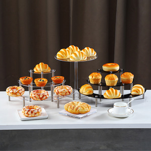 Acrylic 3-Tier <strong>Rotating</strong> <strong>Cake</strong> <strong>Stand</strong> with Clear Shelves for Wedding and Birthday Dessert Display and Birthday Centerpiece - Product Image 6