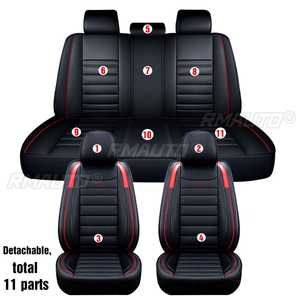 Housse de siège de voiture en cuir complète pour 5 places pour Ford Focus 2 MK1 MK3 Mondeo MK4 Fiesta MK7 pour Fusion Kuga Ranger Explorer 5 - Product Image 4