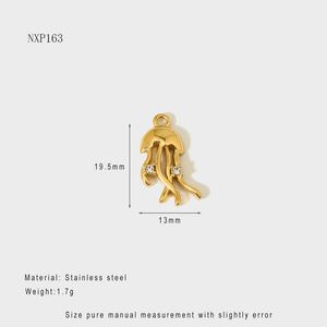 Horror Zircon Gold Stainless Steel Pendant Professional Factory Direct Wholesale Integrated Inlay Design Vacuum Melted Women's - Product Image 5