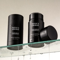 Emballage de déodorant en stick torsadable 30ml 50ml 75ml 100ml Noir brillant ou mat Contenant de déodorant en stick 2oz Baume corporel anti-transpiration en stick