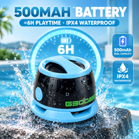 Speaker Mini Magnetik RGB Atmosphere Light 5W Bass Berat 6 Warna Gagang Lengkung Speaker Audio Nirkabel Desktop Gaming