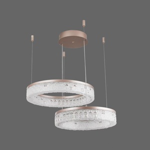 NVC 2026 New Moon Italian Style Minimalist High-end <b>Light</b> Luxury <b>Crystal</b> Ring China Living Room Staircase Bedroom <b>Chandelier</b> - Product Image 3