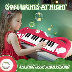 เปียโนการ์ตูนขายดีของเล่นสำหรับเด็กวัยหัดเดินแบบมีเซ็นเซอร์สัมผัสสำหรับเด็กของเล่นที่มีดนตรีมีไฟเปียโนสำหรับเด็ก3 + วัย - Product Image 3