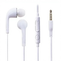 Earphone Stereo In-Ear Berkabel 3.5mm Murah dengan Mikrofon Hands-free AAC Kabel 1.2m untuk J5 untuk Ponsel