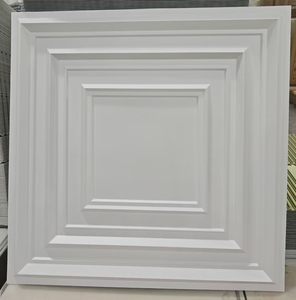 ZJ haute qualité 50*50cm PVC miroir or 3d panneau mural blanc 3D géométrique étanche à l'<span class=keywords><strong>humidité</strong></span> - Product Image 2