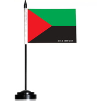 Drapeaux de bureau de la Martinique, petits drapeaux de table miniatures avec mât noir, décoration pour la maison et le bureau, célébrations de festivals