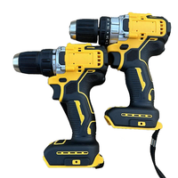 Perceuse-visseuse électrique sans fil multifonction DW 10 mm jaune au lithium rechargeable, visseuse électrique domestique 3-en-1 avec batterie