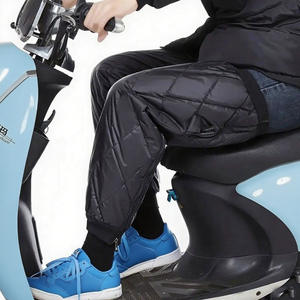 Chauffe-jambes pour vélo électrique, genouillères, conduite hivernale, coupe-vent, allongé, anti-froid, noir, adulte, leggings pour moto à batterie - Product Image 2