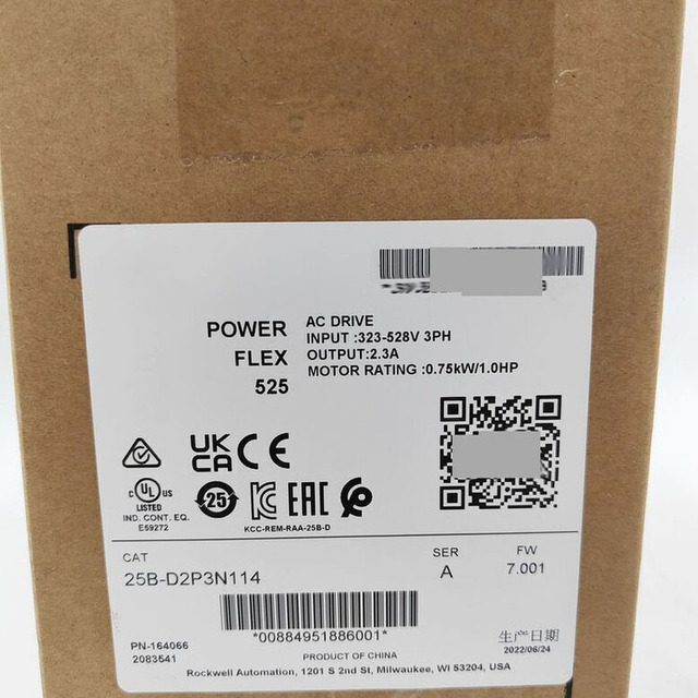 Durable Suitable for25B-D2P3N114 525 0.75kW 1Hp AC Drive 25BD2P3N114 NEW Long Service Life