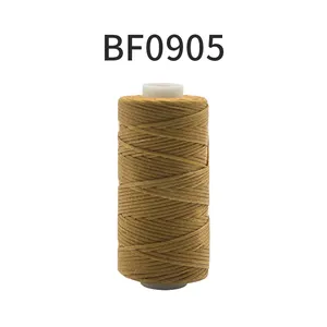 420D hilo encerado de coser shoes waxed Round Thread 260M 210d 1mm 0.8mm flat polyester waxed thread wax bracelet for leather