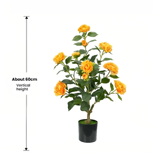 Piante Artificiali Ecologiche, <span class=keywords><strong>Albero</strong></span> di Camelia da 60-150 cm con Vaso, Piante e Alberi Artificiali per Decorazione Interna/Esterna - Product Image 1