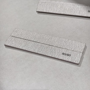 <span class=keywords><strong>Limes</strong></span> <span class=keywords><strong>à</strong></span> <span class=keywords><strong>ongles</strong></span> professionnelles japonaises double face zébrées demi-lune réutilisables grain 80/80 avec papier de verre japonais - Product Image 5