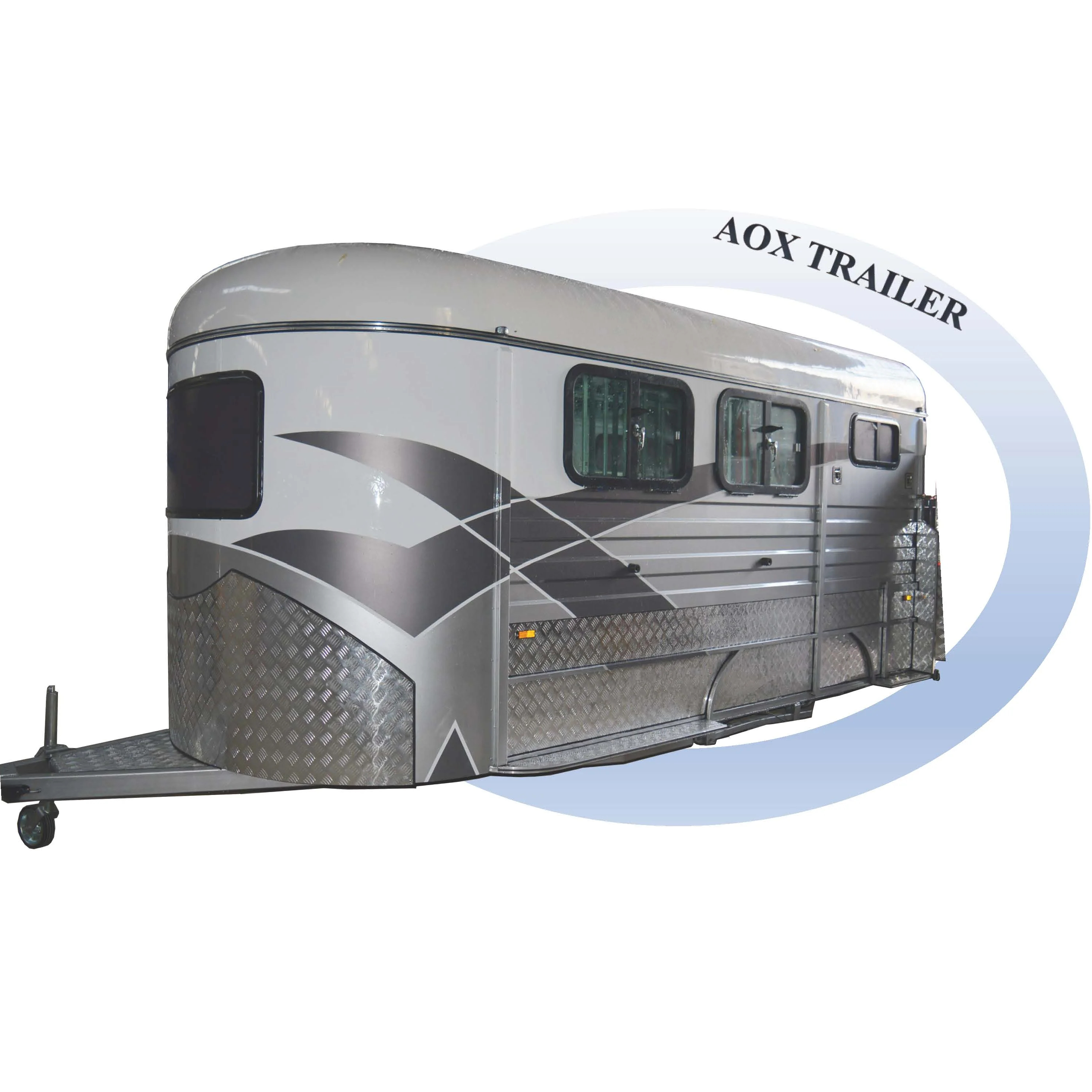Hot Sale Factory 3 Horse Trailer Standard Angle Load Straight Load for Horse Transport for Other Trailers