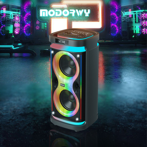Hot Selling <span class=keywords><strong>8</strong></span> Zoll RGB LED tragbare Party-Lautsprecher Dual 4500mAh wiederauf ladbare Audio-Player-Fernbedienung für Outdoor-<span class=keywords><strong>Box</strong></span> - Product Image 2