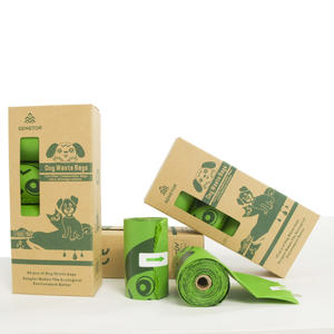 Individuelle Logo Biologisch Abbaubare Hundekotbeutel zum Sammeln von Kot Plastik Kompostierbare Packung Hundekotbeutel - Product Image 1