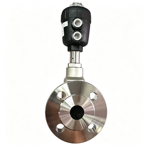 146283 2012 Vanne pneumatique à siège incliné 00146283, interrupteur à bride DIN 3/4 pouce DN20mm, joint PTFE, corps CF3M - Product Image 5