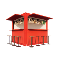 Kiosque de café préfabriqué de 10 pieds pour la restauration rapide, bar extérieur et bureau à domicile