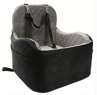 Coussin de siège auto pour chien en mousse à mémoire de forme 46 cm, amovible et lavable, pour chiens de petite/moyenne taille