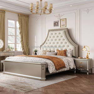 JINS más diseño de cuero de lujo moderno de gama alta ambiente Simple <span class=keywords><strong>matrimonio</strong></span> doble princesa <span class=keywords><strong>dormitorio</strong></span> muebles almacén apartamento - Product Image 1