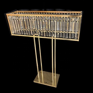 Soporte <span class=keywords><strong>de</strong></span> Flores Rectangular Desmontable <span class=keywords><strong>para</strong></span> Boda, Centro <span class=keywords><strong>de</strong></span> <span class=keywords><strong>Mesa</strong></span> con Colgante <span class=keywords><strong>de</strong></span> Cristal Acrílico <span class=keywords><strong>para</strong></span> Decoración <span class=keywords><strong>de</strong></span> <span class=keywords><strong>Mesa</strong></span> <span class=keywords><strong>de</strong></span> Boda, Bajo Costo <span class=keywords><strong>de</strong></span> Envío - Product Image 1