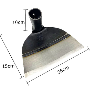 <span class=keywords><strong>Houe</strong></span> en acier au carbone haute résistance pour jardinage domestique, outil de plantation durable de style nouveau avec manche en bois, qualité industrielle DIY - Product Image 4
