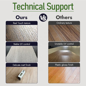 Suelo Vinílico SPC Entrecruzado con Aspecto de <span class=keywords><strong>Madera</strong></span>, 100% Ecológico e Impermeable, para Cocina y Dormitorio - Product Image 2