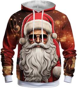 <span class=keywords><strong>Sudadera</strong></span> CON CAPUCHA DE Navidad para hombre, moda transfronteriza de Otoño Invierno, novedad, <span class=keywords><strong>sudadera</strong></span> holgada de lana 3D para Dropshipping - Product Image 1