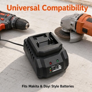 Adaptor Baterai Alat Listrik Lithium Ion DC 21V 1.2A dengan Colokan UK, Bahan ABS, Kabel 1M untuk Bor Tanpa Kabel - Product Image 3