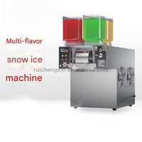 Machine à Bingsu coréenne multifonction pour faire des glaces en flocons de neige, avec fonction d'auto-nettoyage.