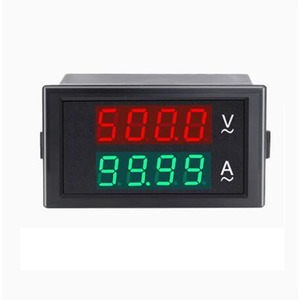 แหล่งจ่ายไฟ DL69-2042T 110V 220V AC0-500V ~ 0-100.0A ความแม่นยำสูง 4 หลัก จอแสดงผล LED คู่ ขนาด 0.39 นิ้ว โวลต์มิเตอร์ แอมมิเตอร์ - Product Image 2