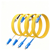 SZADP/OEM Cordon de raccordement optique monomode SC-SC 9/125 Simplex 3M de haute qualité avec gaine PVC/LSZH, connecteurs SC/LC/ST/FC UPC