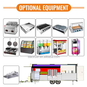 Стандартный мобильный грузовик для еды, хот-дог, мороженое, киоск, кофейная тележка, прицеп для еды с полностью оборудованной кухней - Product Image 5