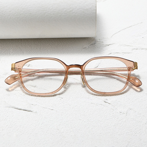 Classic Oval Acetate <b>Eyeglasses</b> <b>Frames</b> Full Rim Solid Brown Anti-Uv For Adults Unisex Vision Correction - Product Image 6