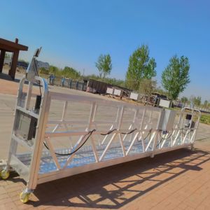 <span class=keywords><strong>Platform</strong></span> Pengangkat Kerja Udara Bertingkat Tinggi, Lift Listrik, Perancah Kerja Gantung Logam - Product Image 2