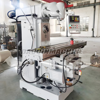 Vertikaler Horizontaler Fräskopf Universalfräsmaschine X6440 Drehtisch Automatischer Vorschub Mittelschwere Ausführung ISO50 Spindelkonus