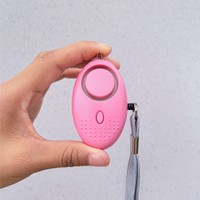 Alarme personnelle porte-clés 130 dB avec sirène et lumière LED – Alerte de sécurité élégante pour femmes, bouton anti-panique pour la sécurité