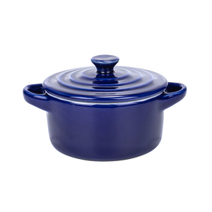 Plats et moules à pâtisserie de haute qualité fabriqués en Chine, ramequins en céramique avec couvercle, 7 oz, mini <span class=keywords><strong>cocotte</strong></span> ronde pour four - Product Image 4