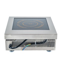 Cuisinière à induction électrique industrielle 5000W pour soupes, à poser sur comptoir, pour restaurants, certifiée CE
