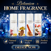 Duftkerze aus Gelwachs mit getrockneten Blumen, handgefertigt, blumiger Raumduft, Aromatherapie, dekoratives Geschenk, Großhandel