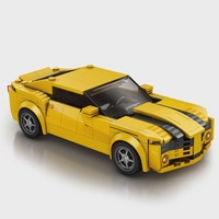 Reobrix 218, 327 Piezas, Nuevo Modelo de Auto Deportivo Roadster, Simulación de Apariencia, Rompecabezas de Ensamblaje, Juego de Bloques de Construcción para Niños